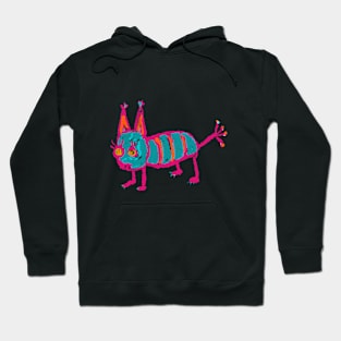 Crazy Hot Pink Alien Monster Creature Hoodie